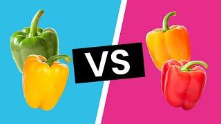 Green, Yellow, Orange, & Red Bell Peppers - What's the Difference?