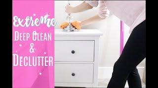 EXTREME DECLUTTER AND DEEP CLEAN // CLEAN WITH ME 2017 // MASTER BEDROOM AND BATH