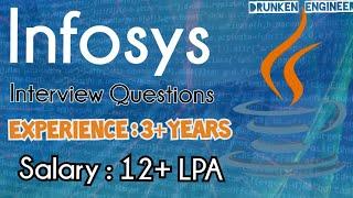 Infosys java interview questions | 3 years of experience | 12+ LPA