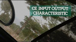 How to do CE Input Output Characteristic using proteus