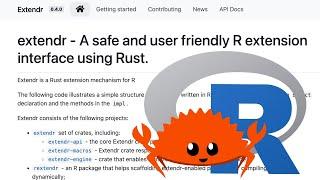 R and Rust - getting started with extendr