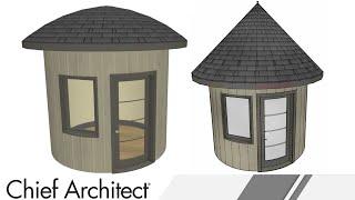 Creating a Domed Roof for a Round or Circular Building