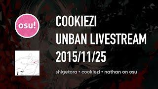 [osu!] Cookiezi Unban Live Stream FULL (25/11/2015)