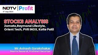 Mr. Avinash Gorakshakar, Head Research, Profitmart | NDTV Profit | Today's Stock Analysis