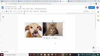 How to put an image behind another image in google docs?