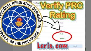 HOW TO VERIFY RATING IN PRC BOARD EXAM