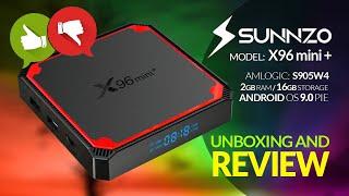 Sunnzo X96 Mini Plus - AMlogic S905W4 Android 9 TV Box - Unboxing And Review