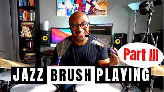 HOW TO PLAY JAZZ BRUSHES - FAST TEMPOS, 3/4 TIME, BALLADS AND MORE | Jazz Drummer Q-Tip of the Week