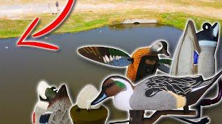 DUCKS EYE View! (What MOTION DECOYS Look Like from the AIR)