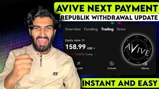 Avive Mining Tokens Next Payment Process How To Receive Next Avive Payment | RPK Token Withdrawal?