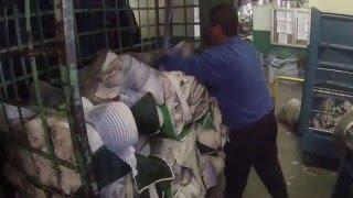 ALSCO continuous roll towel cleaning process video