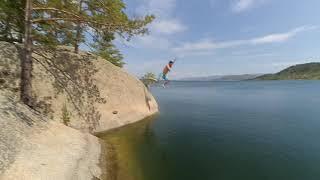 Залив духов, бухтарминское водохранилище, Однодневное путешествие на яхте по Бухтарме