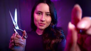ASMR Plucking negative energies for sleep  hand movements, scissors, massage, mouth sounds