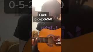 Juice Wrld - Cigarettes Beginner Easy #Guitar #Tutorial #trending #shorts #fyp