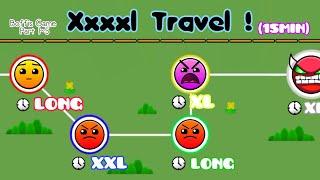 XXXXL TRAVEL (15Min With 5 Stages) | Geometry Dash 2.1 : Boffis Game All Part (1~5) - Boffis123