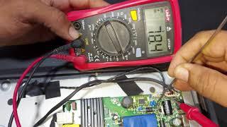 How to backlight voltage  testing  All led tv