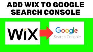 How To Add Wix Website To Google Search Console ( Connect Wix Website To Google Search Console)