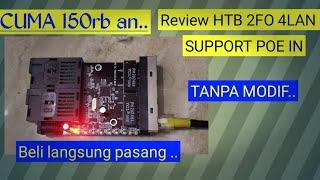 HTB converter Fiber optic Support POE IN yang sedang Viral..mengatasi switch totolink yang mahal