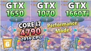 GTX 1650 1070 1660 Ti×CORE i7 4790/fortnite chapter6 season1/performance mode/FPS/フォートナイト/2025