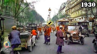 Paris, France 1930s in Color | Rare Footage Colorized