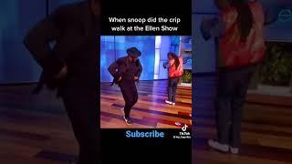 Snoop Dogg did Crip walk at the Ellen Show