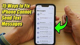 15 Ways to Fix iPhone Cannot Send Text Messages