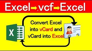 How to Convert Excel to vcf VCARD | how to convert vcf VCARD to Excel Contact | VBA | 99Excel.Com