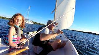 8 Year Old Molly Learning How To Sail A Dinghy | UNEDITED