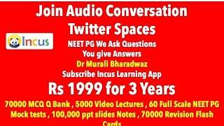 8 PM NEET PG We dont teach - Join Audio Quiz  https://twitter.com/i/spaces/1mnxeaNVgzLxX