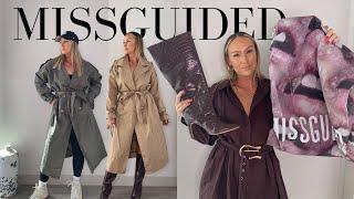 MISSGUIDED | Trench Coats & Boots | FALL TRY ON HAUL