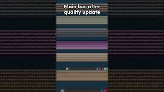 Main bus before/after quality update - Factorio