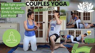 YOGA CHALLENGE- COUPLE ATTEMPTS INSANE YOGA MOVES AS A TEAM | DOESN'T GO AS PLANNED
