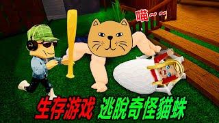 蜘蛛遊戲：猫咪蜘蛛！小木屋惊险逃生……Spider | ROBLOX