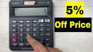 Best Way to Calculate 5 Percent Off a Price on Calculator
