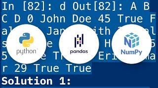 Filtering pandas dataframe with multiple Boolean columns