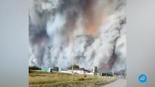 Devastating fires in Kostanay region, Kazakhstan