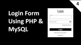 Login System Using PHP & MySQL