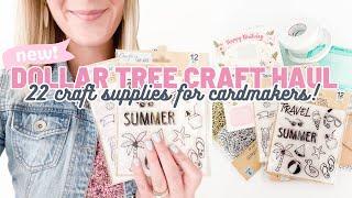 Dollar Tree Craft Haul 2023 | 22 Dollar Tree Cardmaking Supplies You Need To Check Out!