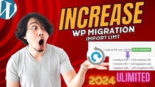 How to increase WP migration import limit for free