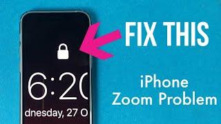 Zoomed Screen Problem iphone  [Permanent Fix] | Zoom out from lock screen on Iphone 12/13