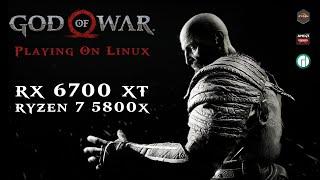 God of War | Manjaro | RX 6700 XT + Ryzen 7 5800x | Linux Gaming