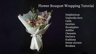 [ENG CC] flower bouquet wrapping tutorial