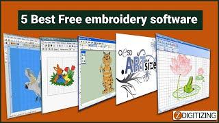 5 Best Embroidery Software + Bonus   Best Machine Embroidery Software || Zdigitizing