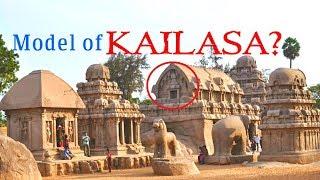 Model of Kailasa Temple Found?  Pancha Rathas at Mahabalipuram