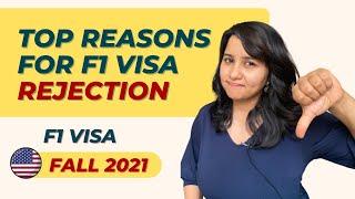 F1 visa - Top 5 rejection reasons & how to avoid them  | Fall 2023 interviews | USA Student visa