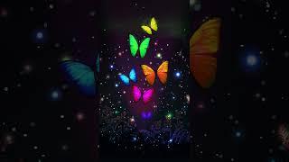 Galaxy Themes - [poly] colorful neon butterflies