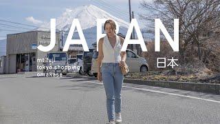 Spring in Japan: Tokyo, day trip to Mt Fuji, omakase, don quijote, travel vlog