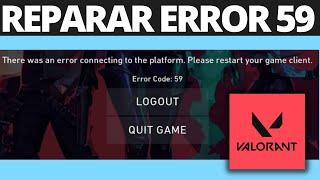 Cómo Reparar el Código de Error 59 de Valorant