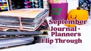 Flip through ALL my completed journals and planners from September 2024