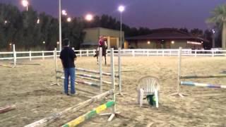 Ahmed Albaghli in the Jumping Lesson at KRC